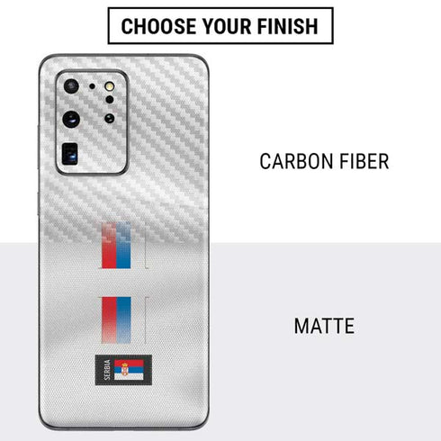 Serbia Soccer Flag Galaxy S20 Ultra 5G Skin